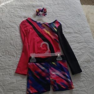 Gymnastics leotard set.